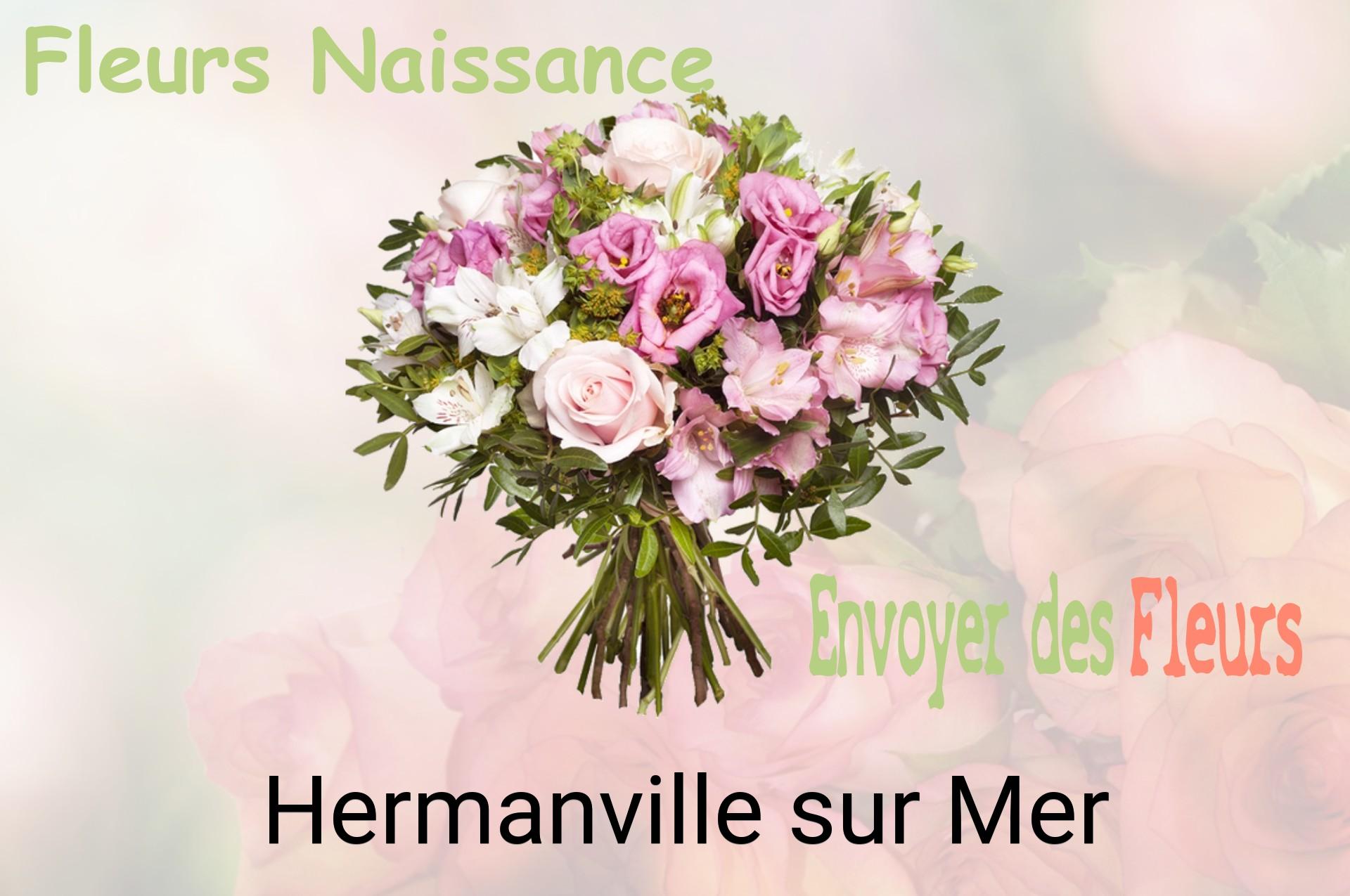 Bouquet de fleurs de naissance livré à Hermanville-sur-Mer
